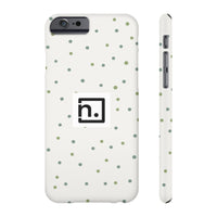 Green Dots - Case Mate Slim Phone Cases