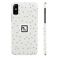Green Dots - Case Mate Slim Phone Cases